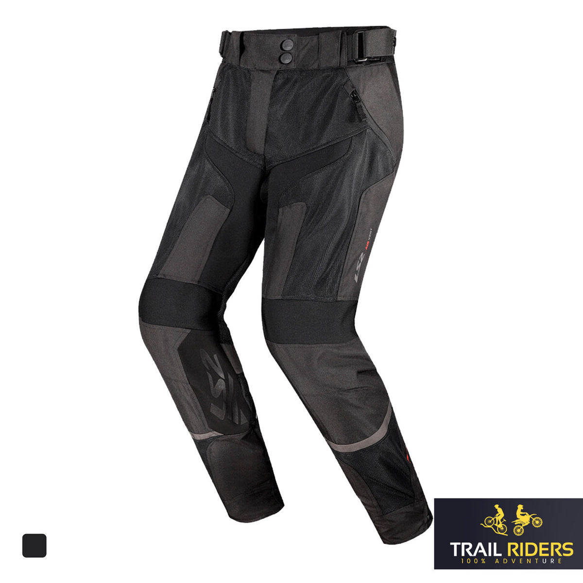 LS2 Como Air Mesh Motorcycle Trousers Summer Ventilated CE Armour Pants