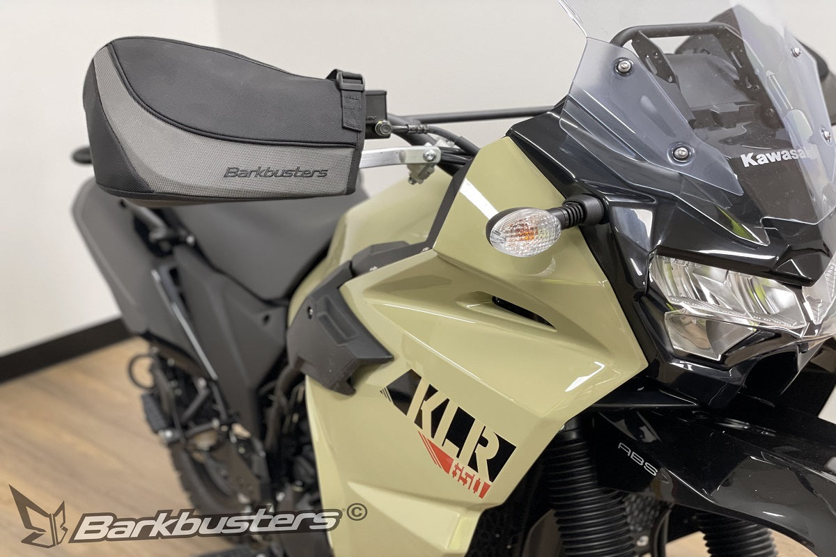 BarkBusters Premium Metal Handguard Kit for Kawasaki KLR 650 - Versys 650 '22 On