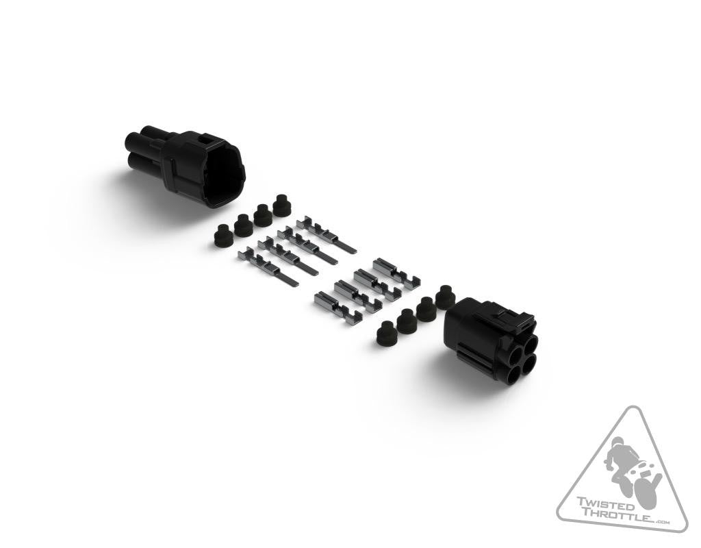 Denali MT Series Waterproof Connector Set, Male & Female Connectors With Terminals & Seals