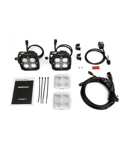 DENALI Electronics D4 LED Pods Kit & DataDim™ Technology Motorbike Lights