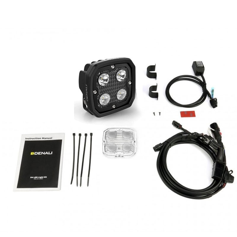 DENALI Electronics D4 LED Pods Kit & DataDim™ Technology Motorbike Lights
