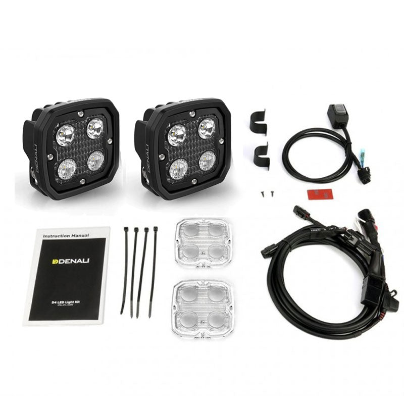 DENALI Electronics D4 LED Pods Kit & DataDim™ Technology Motorbike Lights