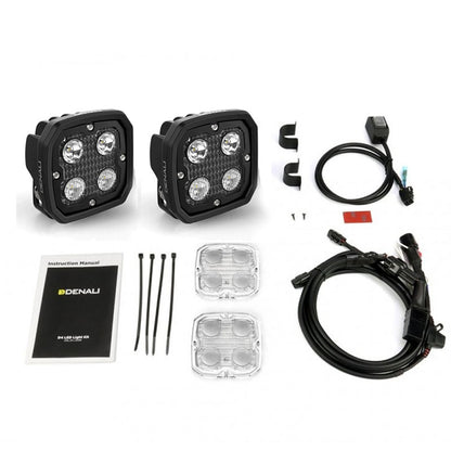 DENALI Electronics D4 LED Pods Kit & DataDim™ Technology Motorbike Lights