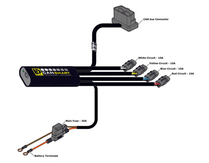 DENALI Electronics CANsmart™ Controller GEN II - Triumph Tiger 1200 and 900 Series