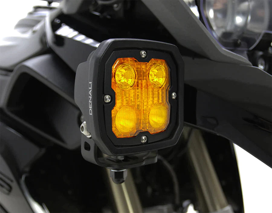 DENALI Electronics D4 LED Pods Kit & DataDim™ Technology Motorbike Lights