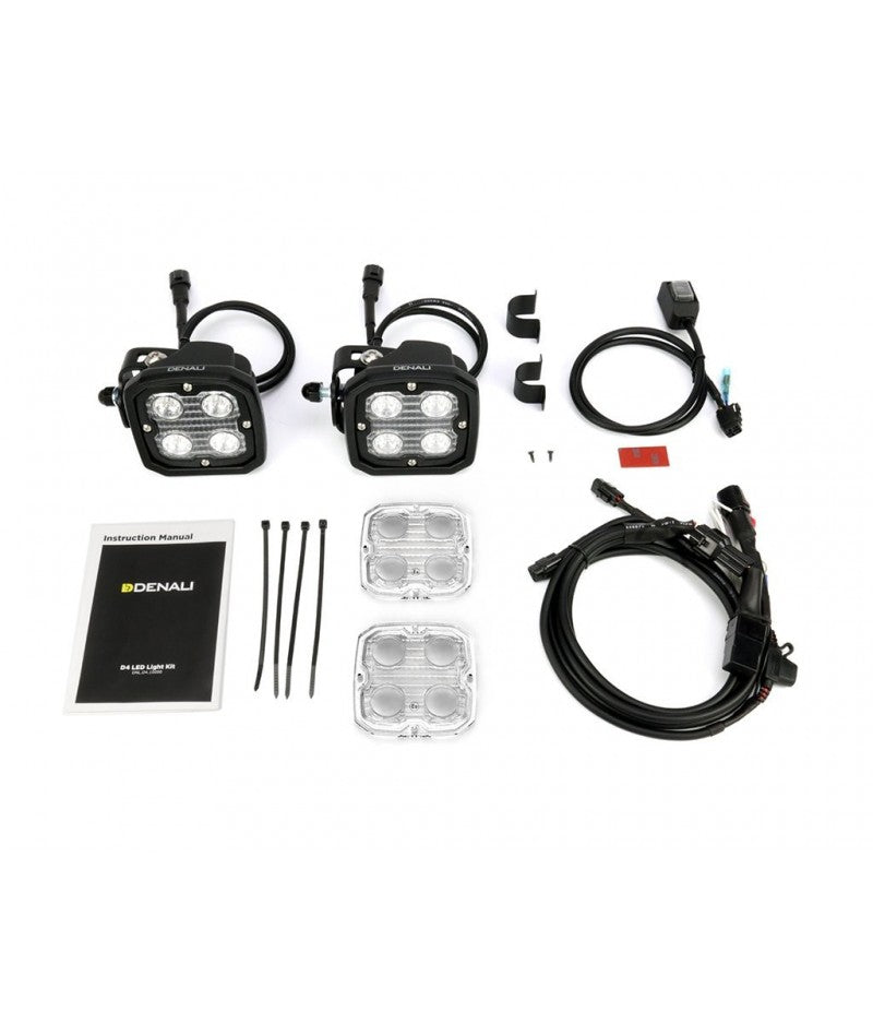 DENALI Electronics D4 LED Pods Kit & DataDim™ Technology Motorbike Lights