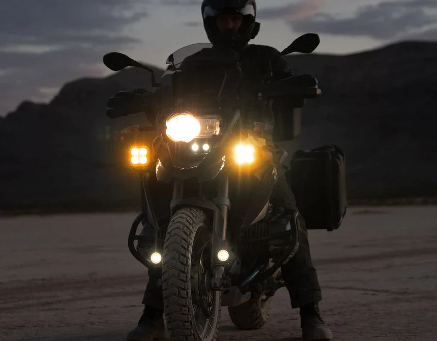 DENALI Electronics D4 LED Pods Kit & DataDim™ Technology Motorbike Lights