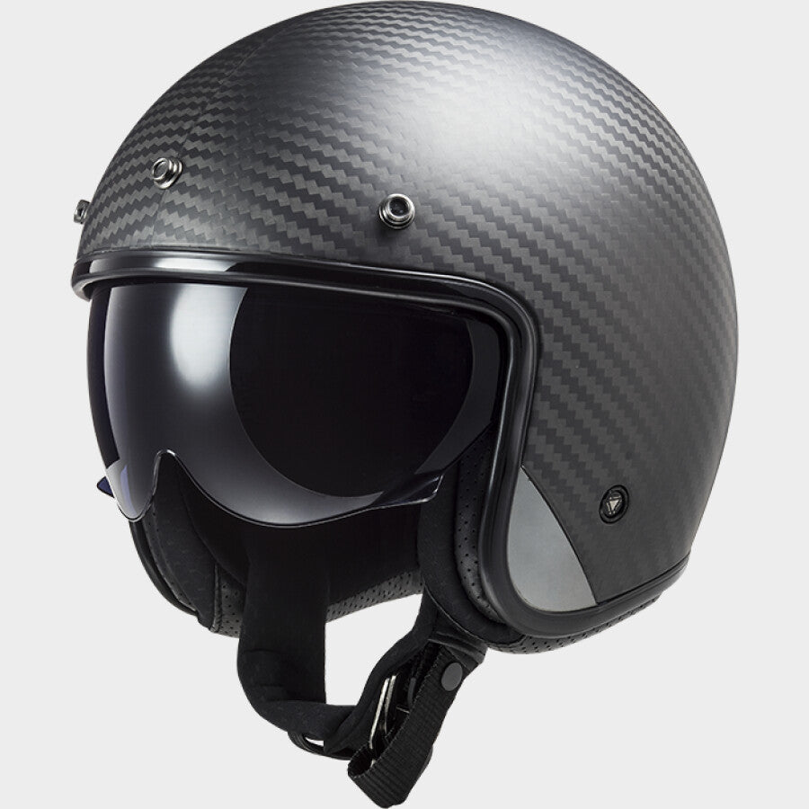 LS2 OF601 BOB II CARBON OPEN FACE HELMETS