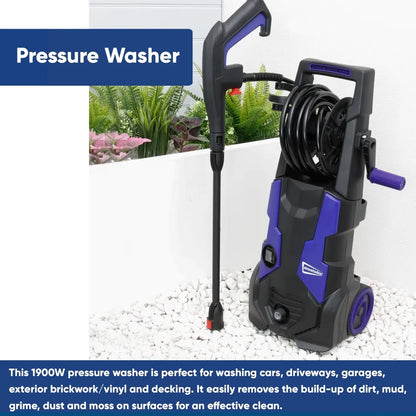 1900W Pressure Washer With Accessory Kit By Streetwize