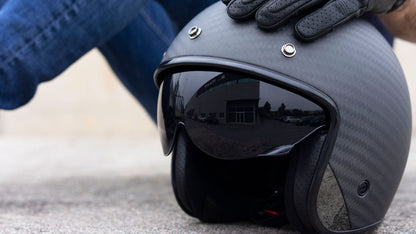 LS2 OF601 BOB II CARBON OPEN FACE HELMETS