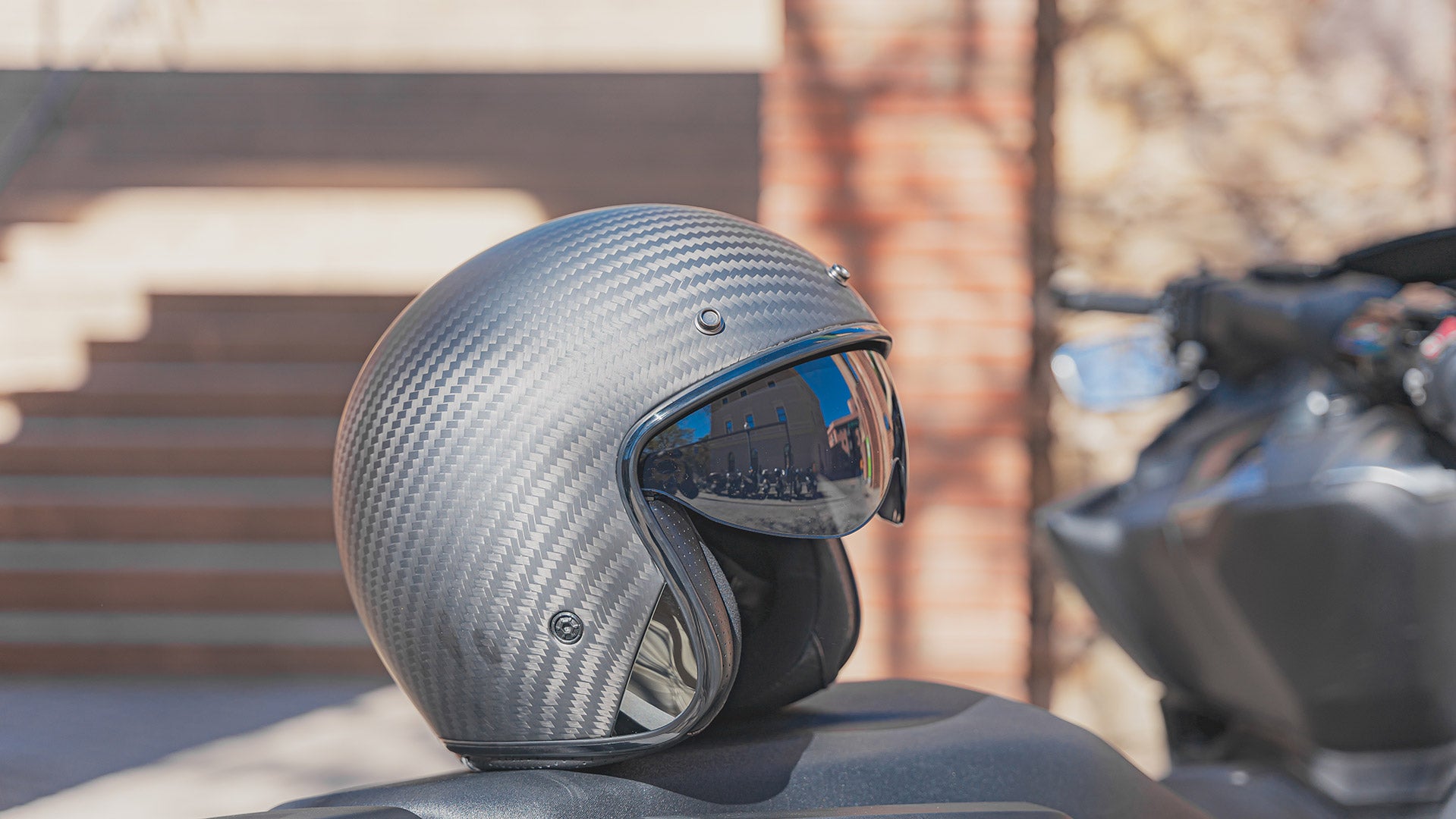 LS2 OF601 BOB II CARBON OPEN FACE HELMETS