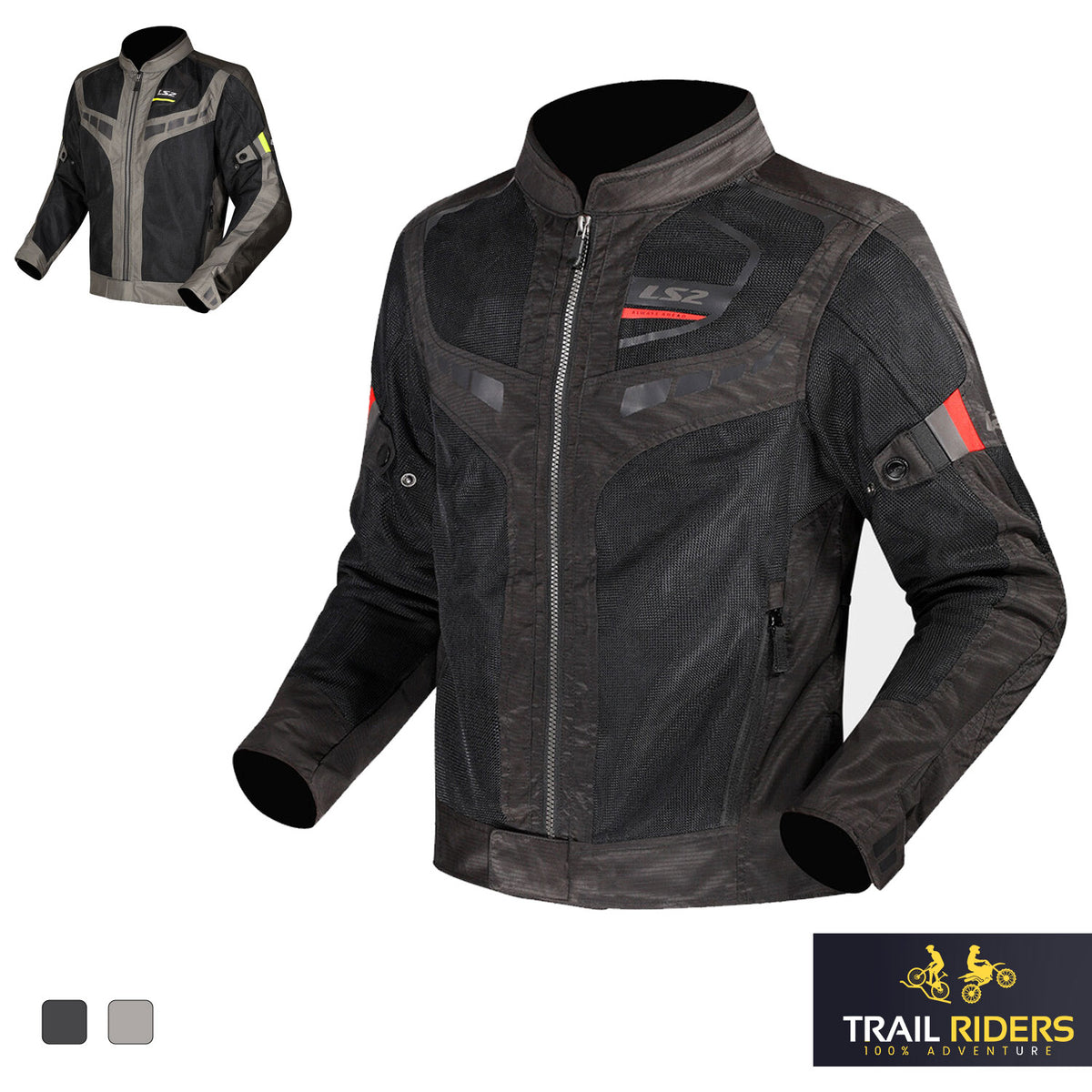 LS2 Garda Air Mesh Motorcycle Jacket Summer Ventilated CE Armour Mens Womens
