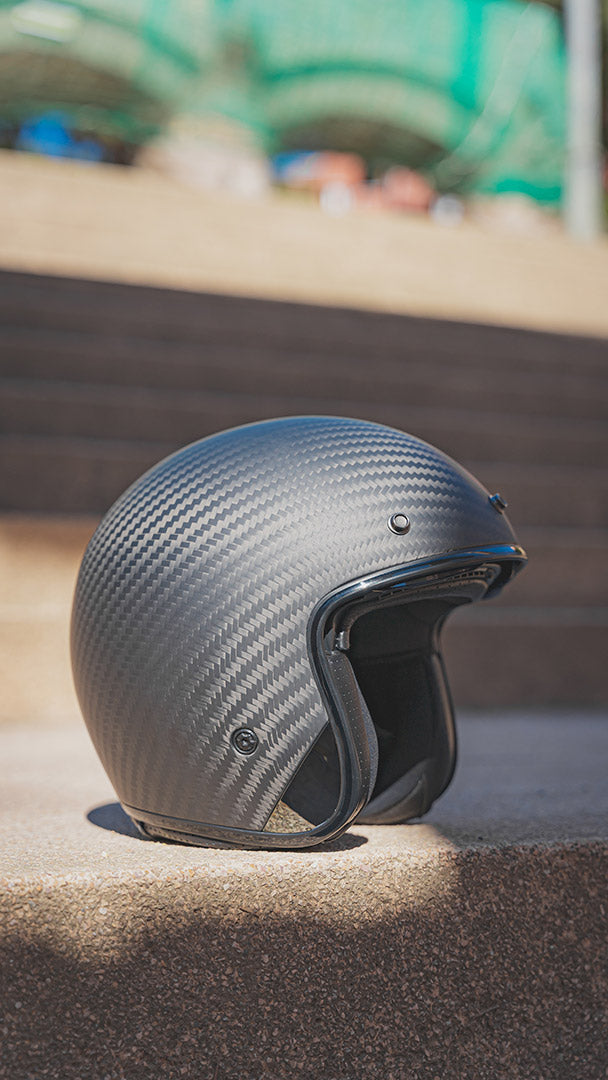 LS2 OF601 BOB II CARBON OPEN FACE HELMETS
