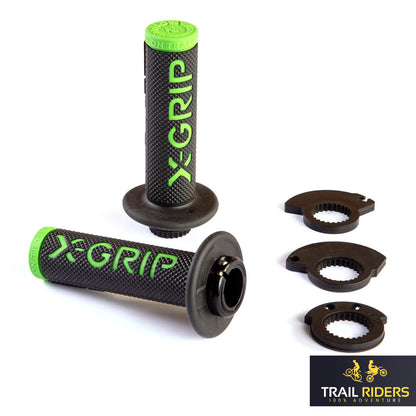 X-GRIP BRAAAAP Lock On Grips MX Motocross Enduro KTM Husqvarna GasGas 6 Colours