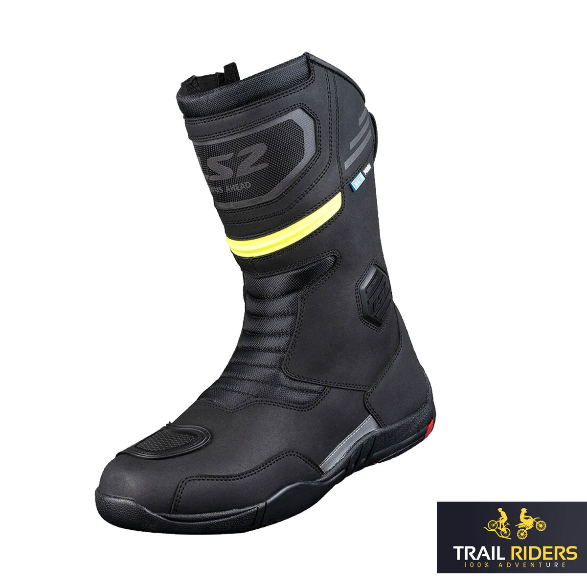 LS2 Goby Motorcycle Boots Waterproof Adventure Touring Off Road Black