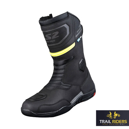 LS2 Goby Motorcycle Boots Waterproof Adventure Touring Off Road Black