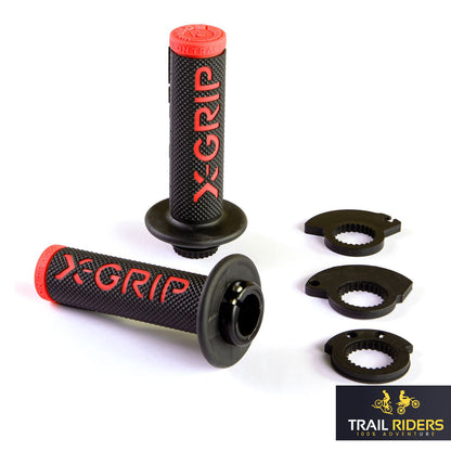 X-GRIP BRAAAAP Lock On Grips MX Motocross Enduro KTM Husqvarna GasGas 6 Colours