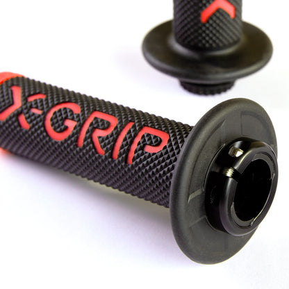 X-GRIP BRAAAAP Lock On Grips MX Motocross Enduro KTM Husqvarna GasGas 6 Colours