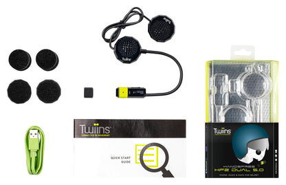 Twiins® HF2 Dual 5.0 Hands-free Bluetooth Head Unit