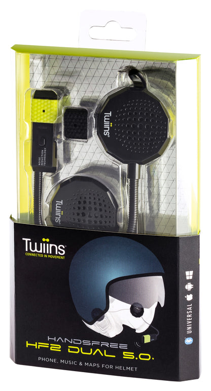 Twiins® HF2 Dual 5.0 Hands-free Bluetooth Head Unit