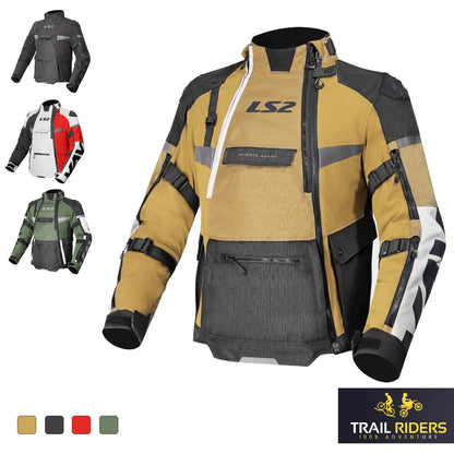 LS2 X-Master Waterproof Motorcycle Jacket Adventure Touring CE Level 2 AA