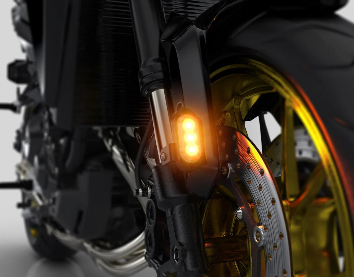 Denali T3 Front Switchback LED Turn Signal Pods with Fender Mount