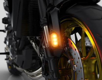 Denali T3 Front Switchback LED Turn Signal Pods with Fender Mount