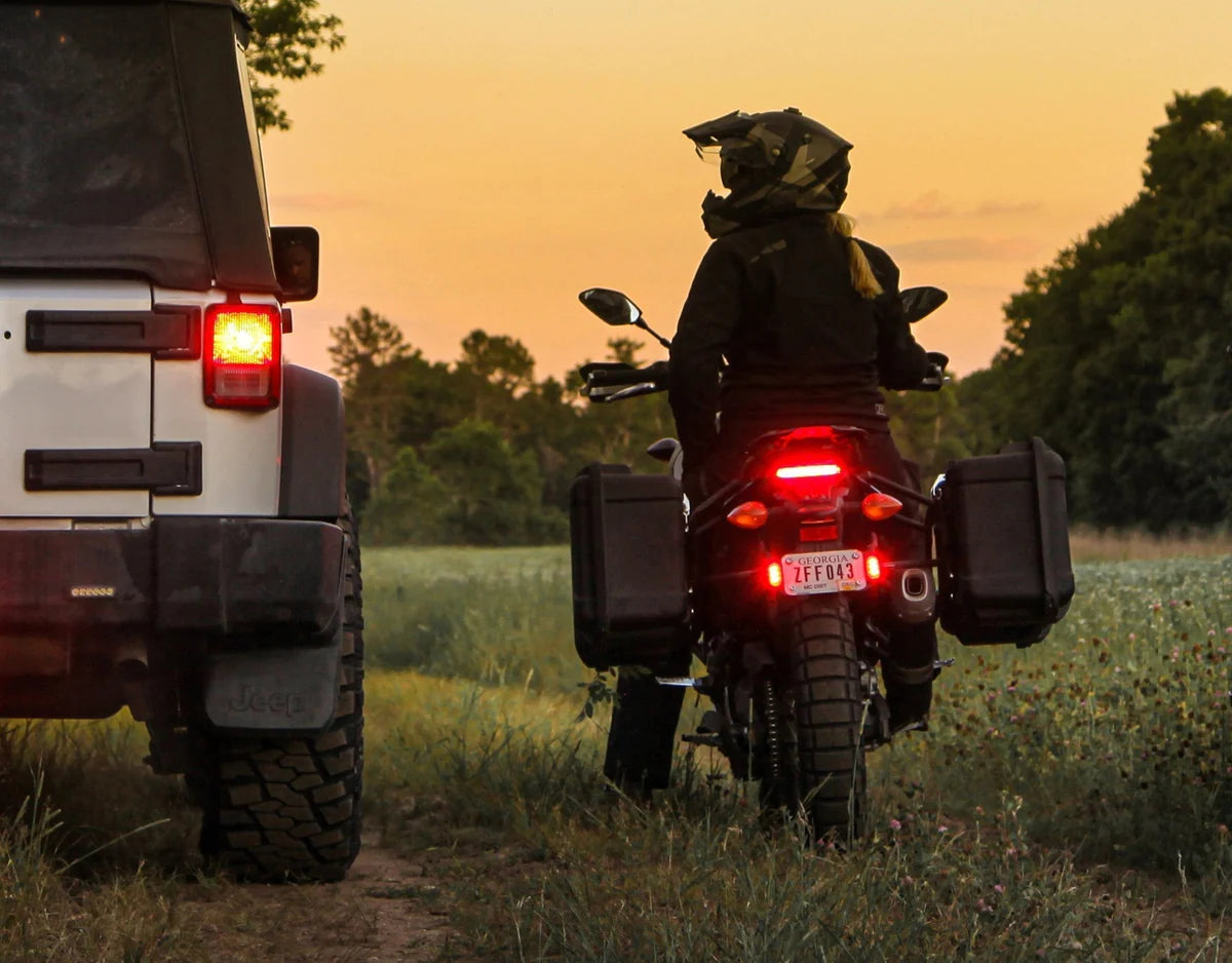 Denali T3 Rear Switchback LED Turn Signal Pods with License Plate Mount