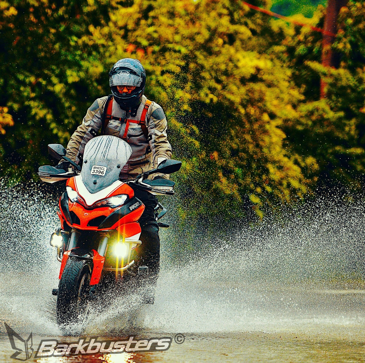 BarkBusters Premium Metal Handguard Protector For Ducati Multistrada 1200 '15 On - Multistrada 1200 Enduro '16 On - Multistrada 950/ 950S '19 On - Multistrada V2 '22 On - Multistrada 1260 '18 On - Multistrada 1260 Enduro '20 On