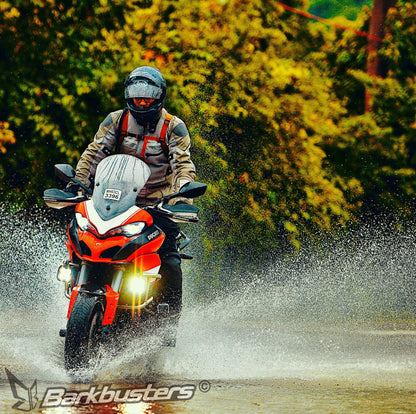 BarkBusters Premium Metal Handguard Protector For Ducati Multistrada 1200 '15 On - Multistrada 1200 Enduro '16 On - Multistrada 950/ 950S '19 On - Multistrada V2 '22 On - Multistrada 1260 '18 On - Multistrada 1260 Enduro '20 On