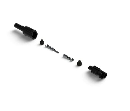 Denali MT Series 1-Pin Waterproof Connector Set, Male & Female Connectors with Terminals & Seals