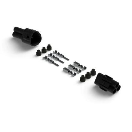 Denali MT Series 3-Pin Waterproof Connector Set, Male & Female Connectors with Terminals & Seals