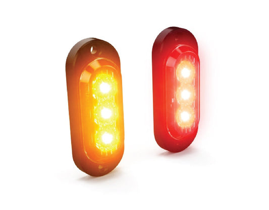 Denali T3 Modular Switchback Signal Pods - Rear - Red/Amber