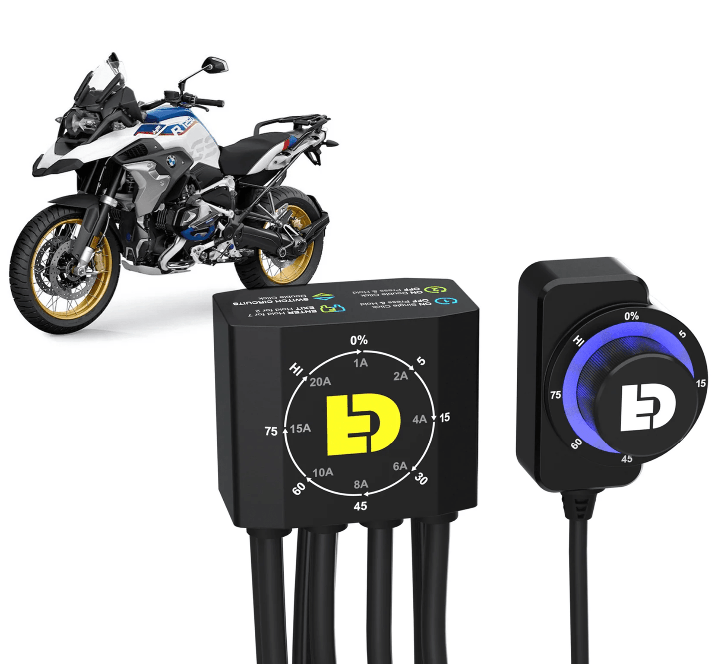 Denali DialDim Lighting Controller for BMW R1250GS (Adventure) '19-