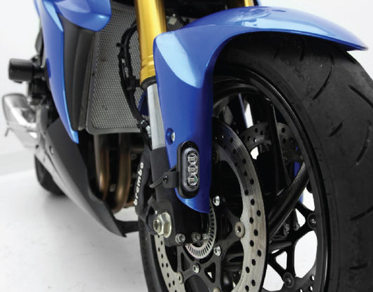 Denali T3 Modular Switchback Signal Pods - Front with Fender Mounting Kit